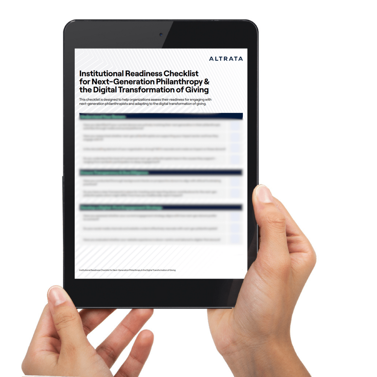 Institutional Readiness Checklist for Next-Generation Philanthropy & the Digital Transformation of Giving 
