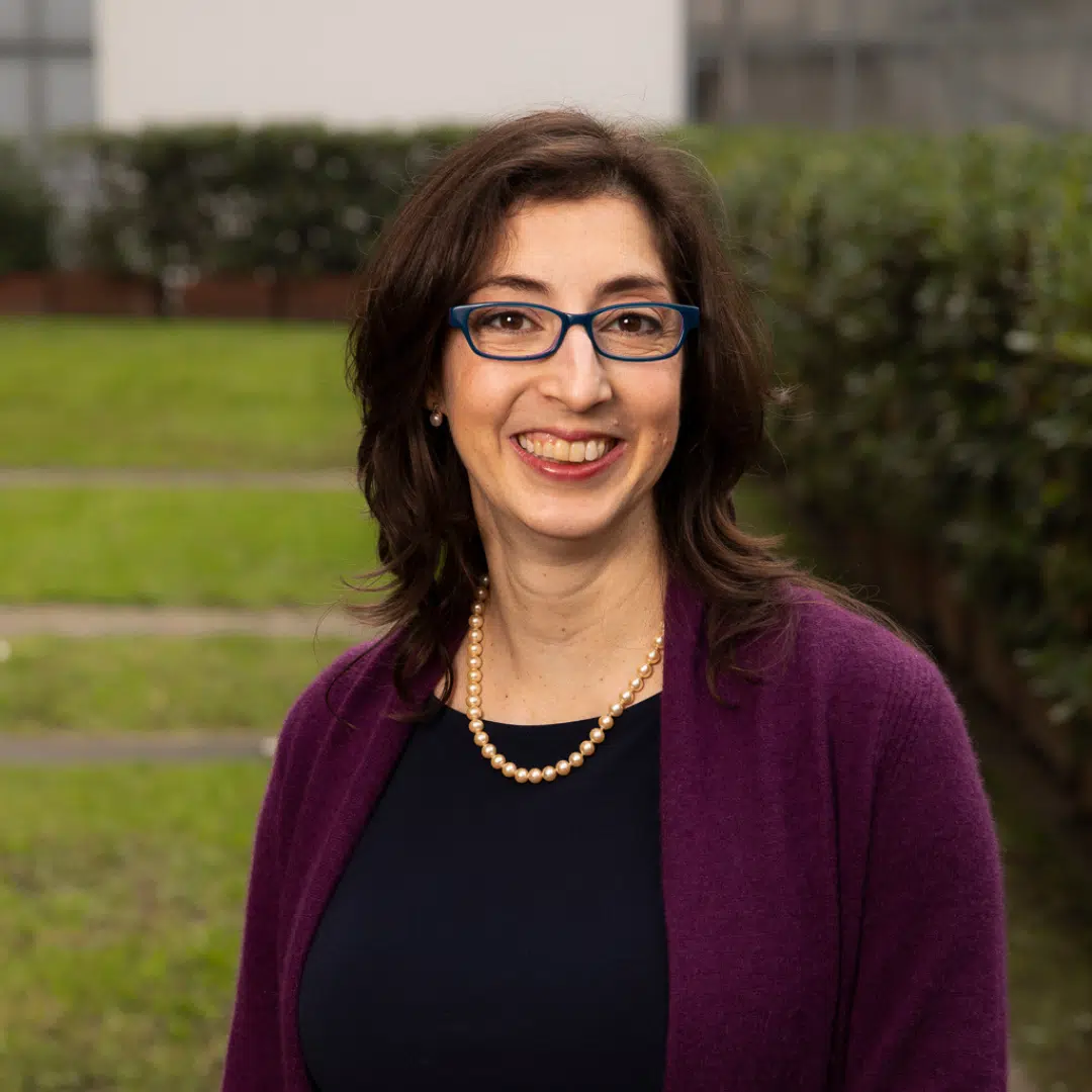 Woman smiling for her headshot
