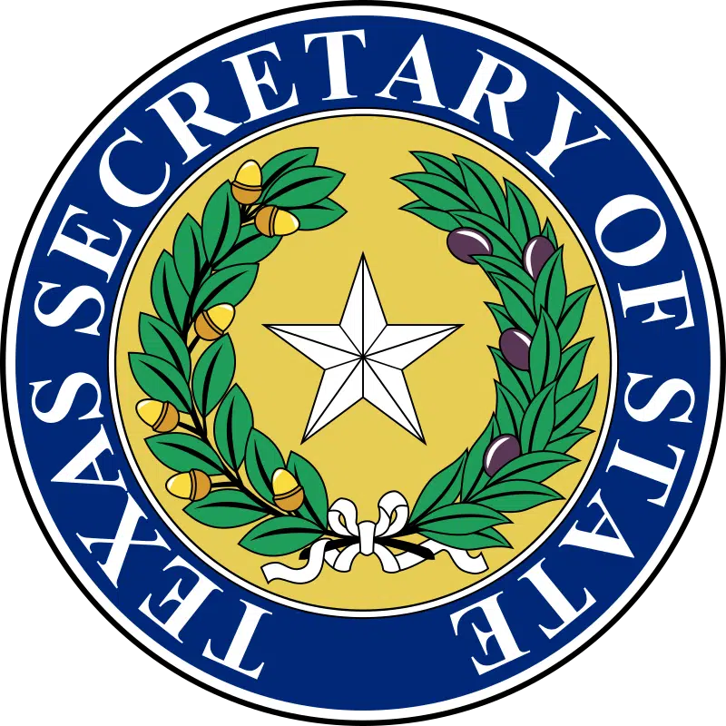 Seal of Texas Secretary of State