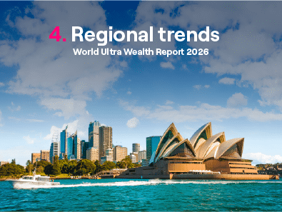 Cityscape image representing the global reach and influence of the ultra high net worth population across wealth management, luxury, and philanthropic markets worldwide. Cover image